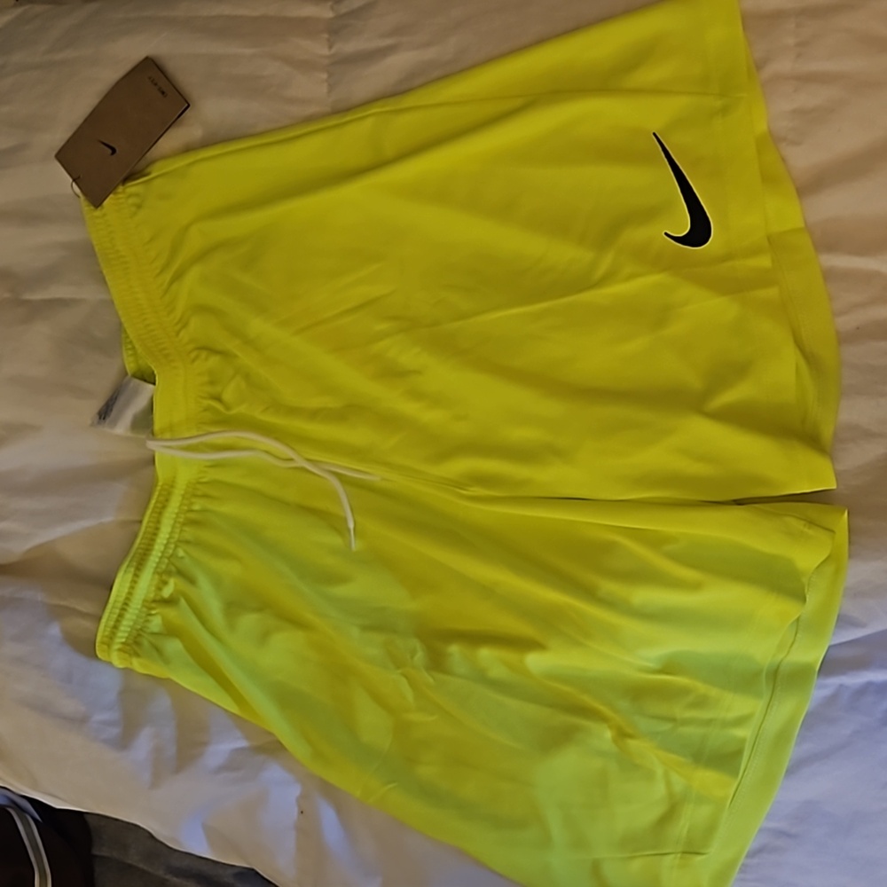 Nike dry fit Neon yellow shorts